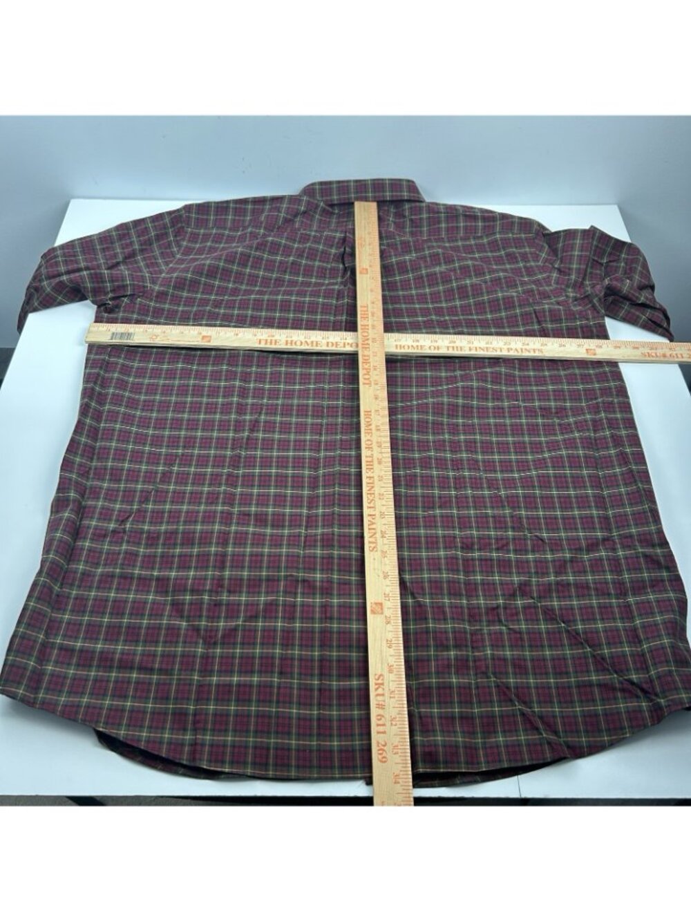 LL Bean Men's Red Plaid 2xlt Tall Button Up 218574 NWT Traditional Fit - Picture 7 of 9